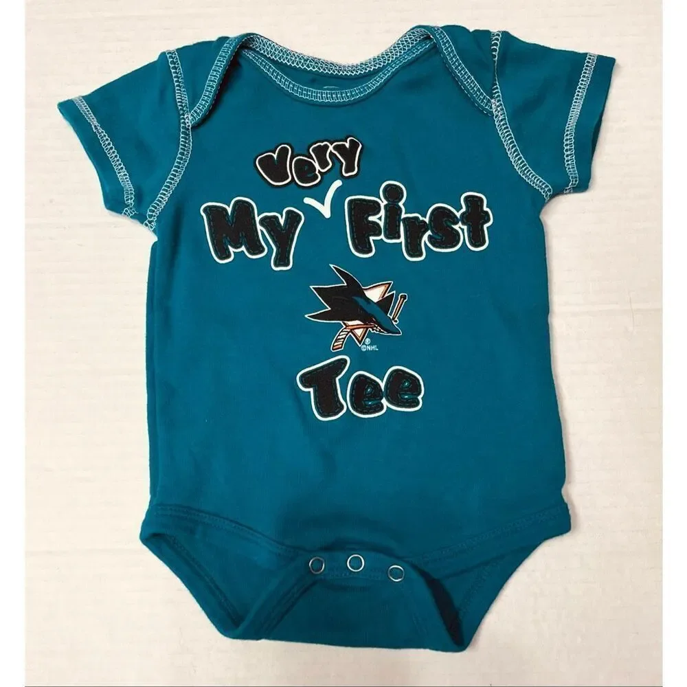 NHL San Jose Sharks Bodysuit   Boys Size 0/3 Months